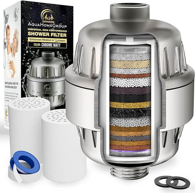 20 stage shower water filter