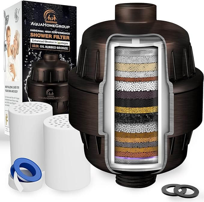 20 stage shower water filter
