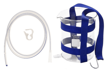BEST SELLER! 1 Qt Pyrex Glass Enema Bucket Kit- With Harness