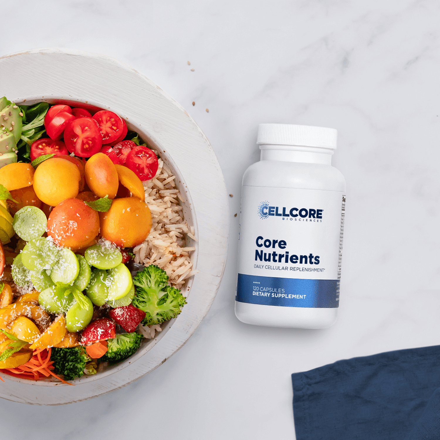 Core Nutrients by CellCore Biosciences – Daily foundational supplement for optimal wellness (120 ct)