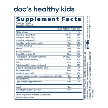 Nature Wins Doc's Healthy Kids Daily Chewable Multi-Vitamin - Berry Flavor