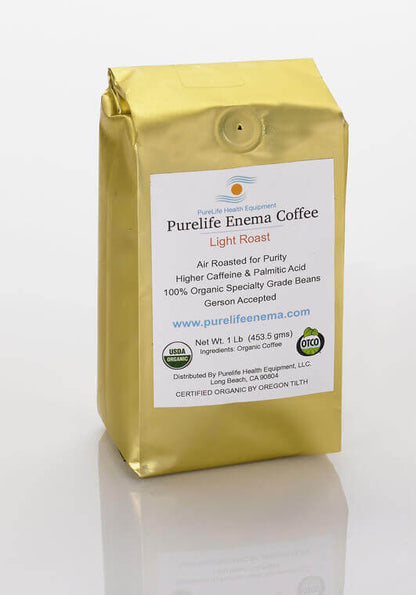 Purelife Coffee Enema Kit / 1.5 Quart / 1 Lb. Light Roast Enema Coffee