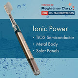 SOLADEY 3 Ionic Toothbrush, Solar Panels and TiO2 Semiconductor ( Medium Blue ),Ready to use Soladey Ionic Toothbrush