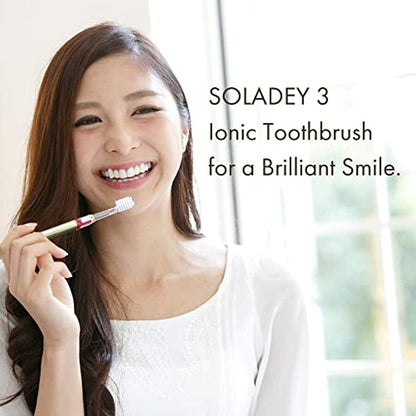 SOLADEY 3 Ionic Toothbrush, Solar Panels and TiO2 Semiconductor ( Medium Blue ),Ready to use Soladey Ionic Toothbrush