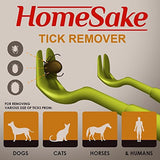 Home Sake Tick Removal Tool for Dogs, Cats and Humans | Ultra-Safe Tick Remover | Removes Entire Head & Body | Pain-Free Ticks Remover | 100% Chemical-Free Tick Control Products | Pack of 3
