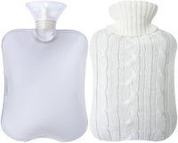 Attmu Classic Rubber Transparent Hot Water Bag 2 Liter with Knit Cover